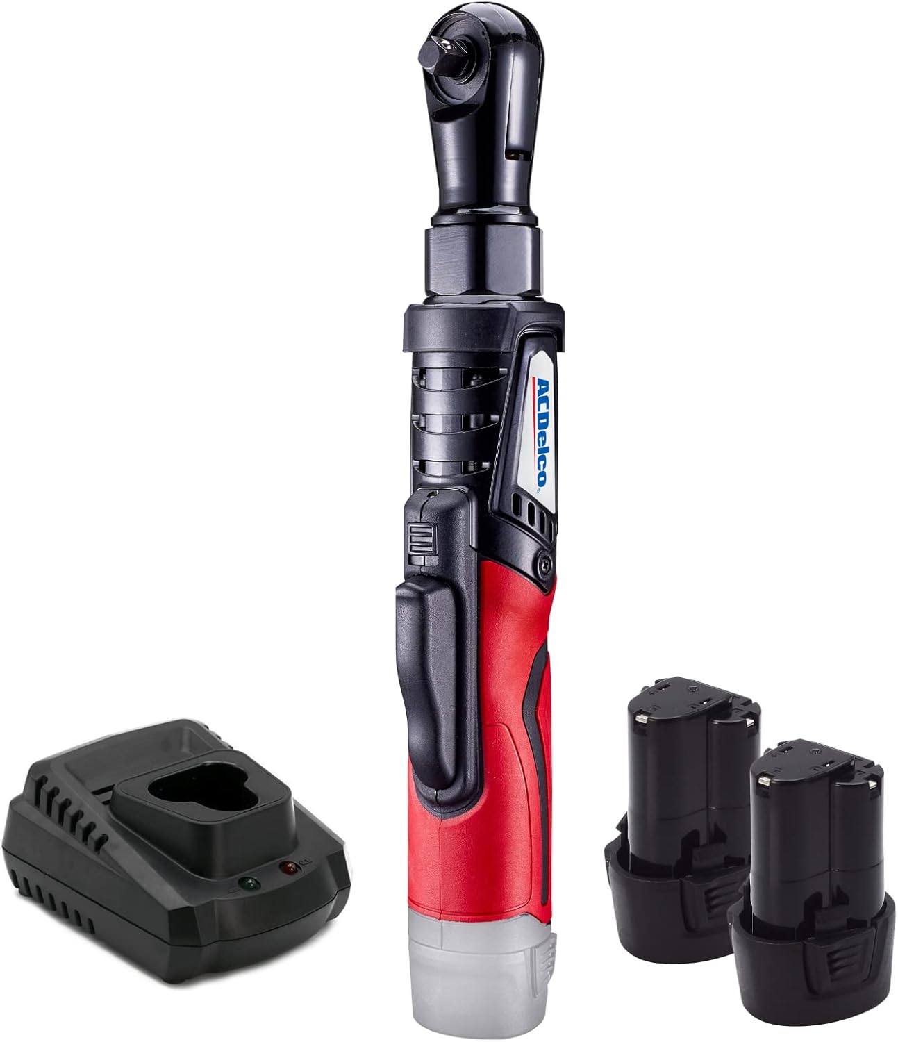 ACDelco ARW1210-32 3/8-Inch Li-Ion 12V Cordless Brushless Motor Ratchet Wrench Tool Kit, 65 Ft-lbs Max. Super Duty 2 Battery & Charger Included G12 Series