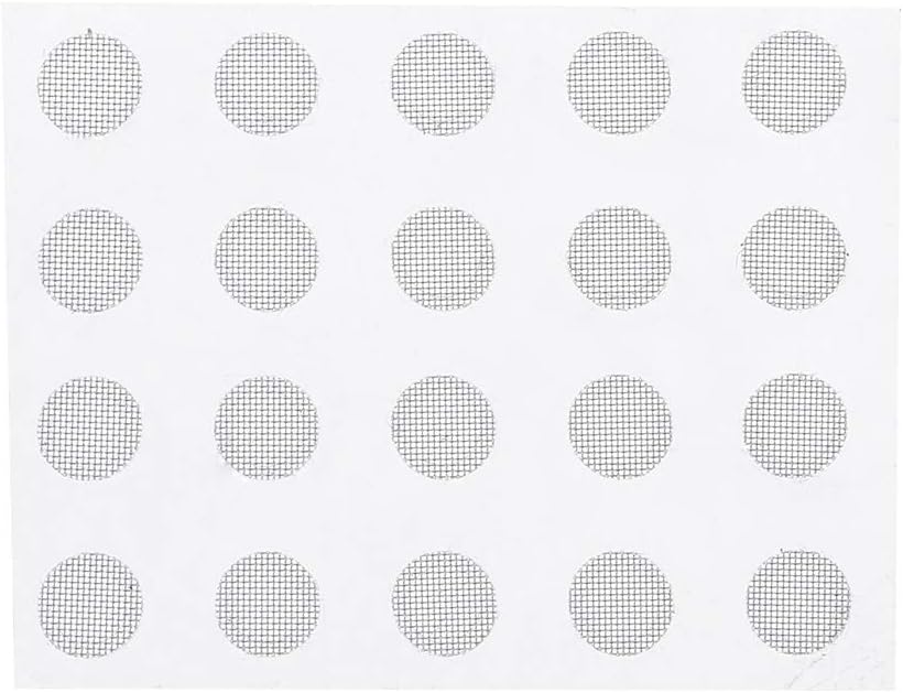certylu Headphone Accessories,Dust Shell Self-adhesive Earphones Case Steel Mesh Anti-Dust Dustproof 20PCS