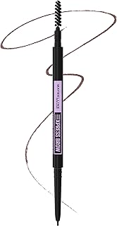 Maybelline Express Brow Ultra Slim Eyebrow Makeup, Brow Pencil with Precision Tip and Spoolie for Defined Eyebrows, Medium Brown, 1 Count