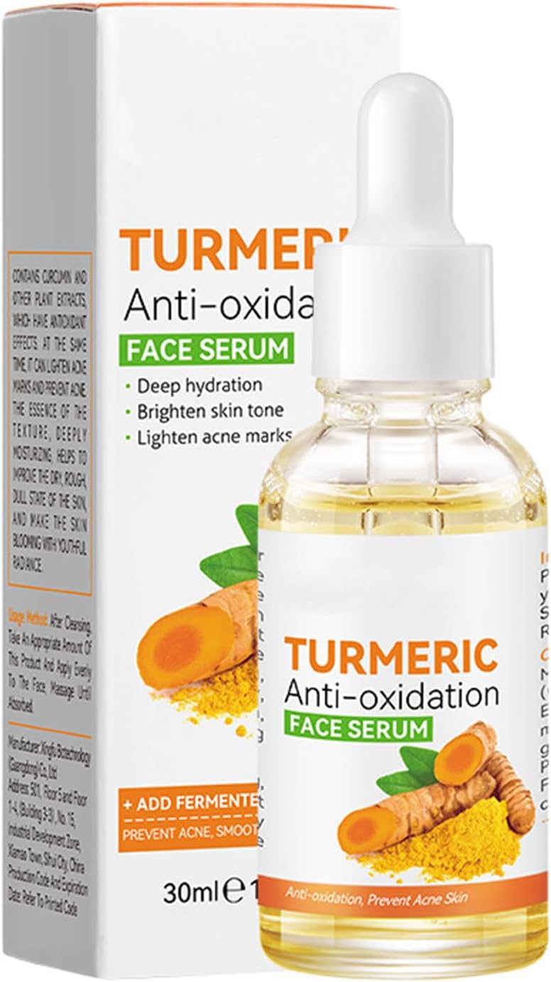 Turmeric Face Serum - Dark Spot Remover for Face - Turmeric Oil Dark Spot Corrector - Impove Dark Spots Moisturizing Erase Fine Lines - Turmeric Serum for Dark Sun Spots - Skin Care Beauty Products