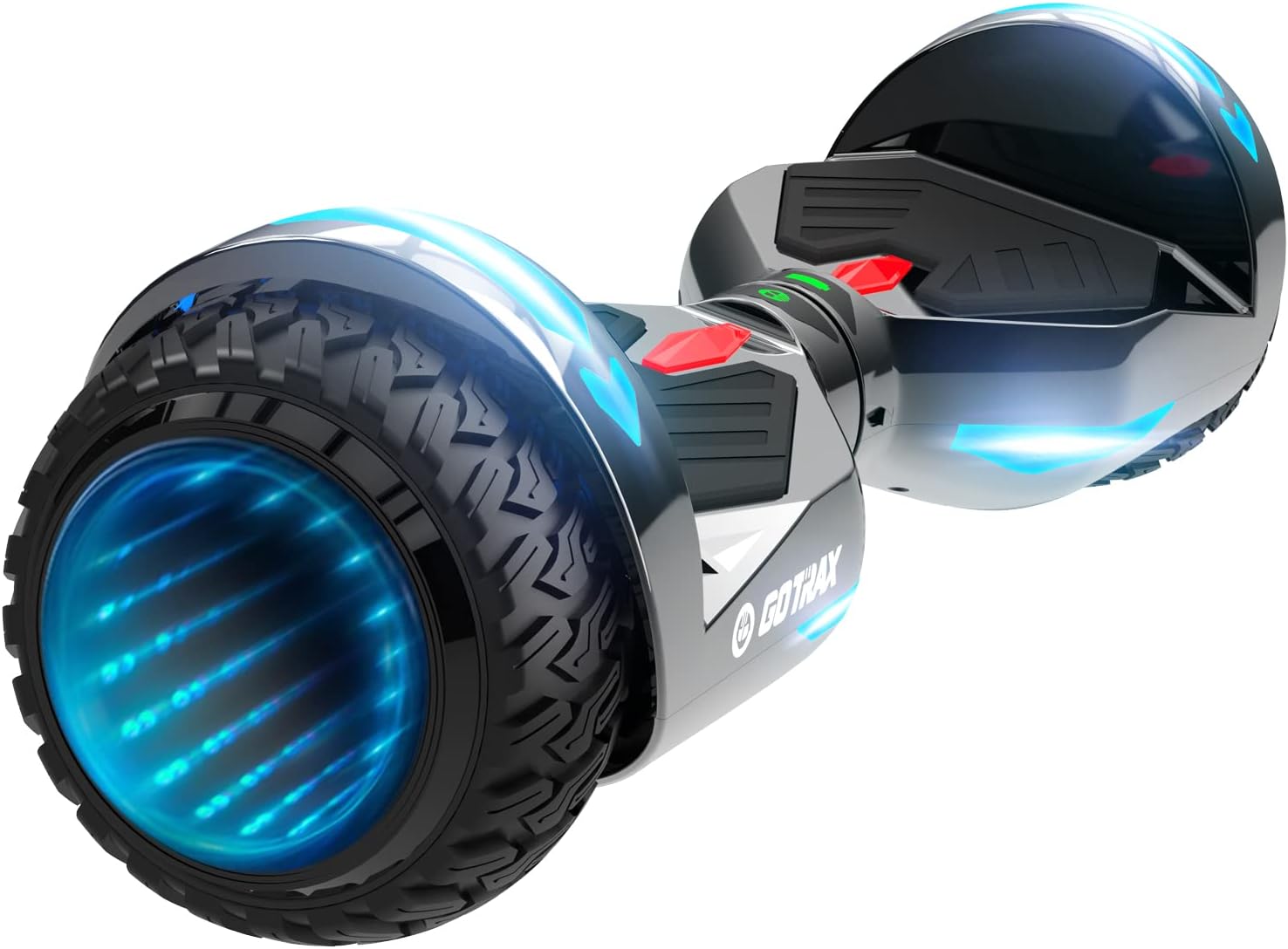 Gotrax Hoverboard with 6.5" LED Wheels & Headlight, Max 4/5/6Miles Range, 6.2mph Power by Dual 200W Motor, UL2272 Certified and 50.4Wh/65.52Wh/93.6Wh Battery Self Balancing Scooters for 44-176lbs Kids