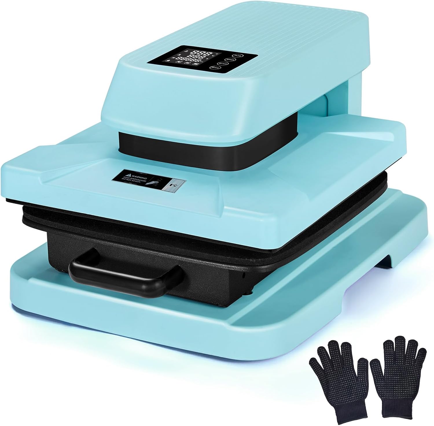 Specraft Auto Heat Press, 15x15 Digital Sublimation Machine with Adjustable Pressure for T-Shirts,Blue