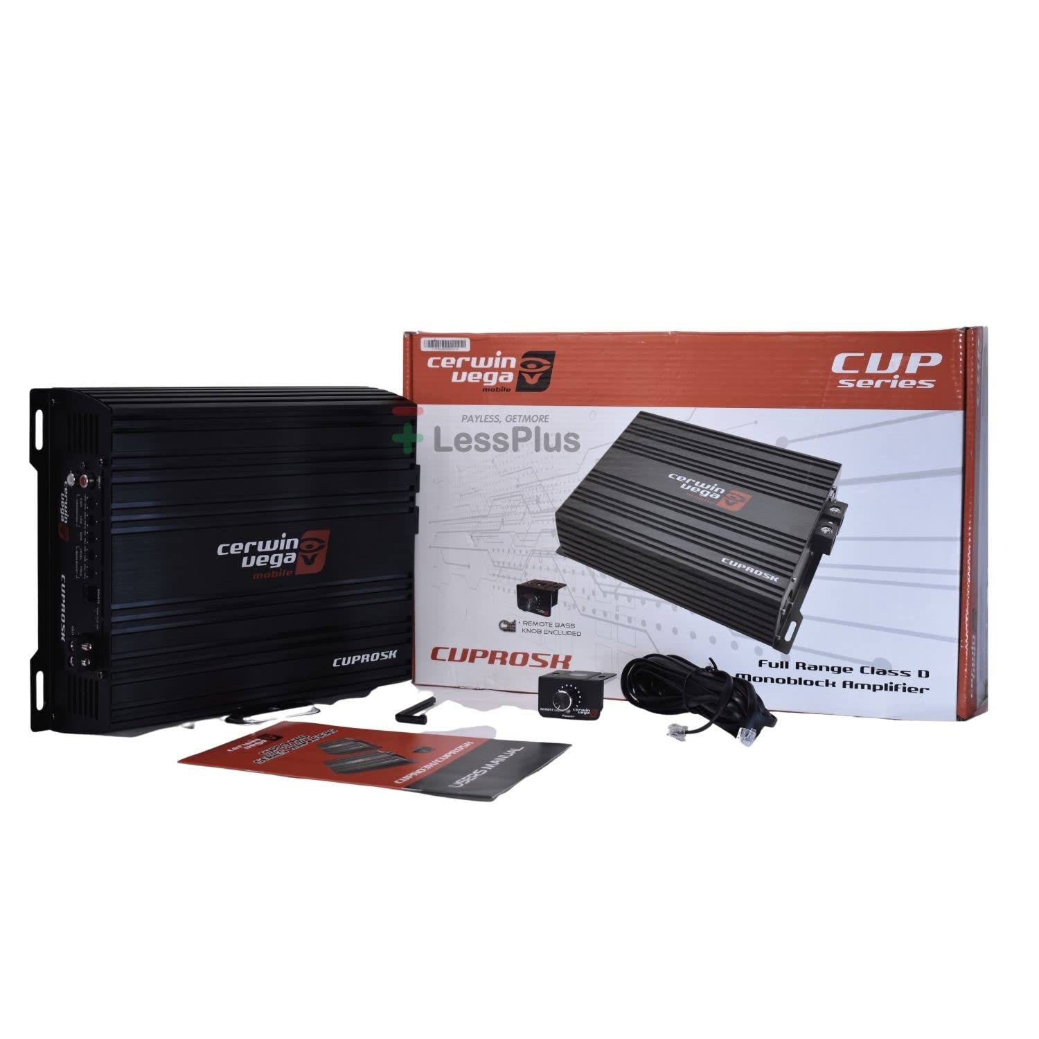Cerwin-Vega CV Pro Series Class-D Monoblock & Multi-Channel Amplifiers – High-Efficiency, 2Ω Stable, 520W to 5000W Max Power, Bass Control Knob, LPF Filter – Ideal for Car Audio. (CVPRO5K)
