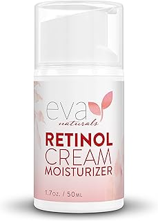 Eva Naturals Anti-Aging Retinol Cream For Face - Anti-Wrinkle Retinol Moisturizer Day & Night Face Cream With Hyaluronic Acid & Vitamin E For Women and Men - Reduce Fine Lines & Dark Spots (1.7 oz)