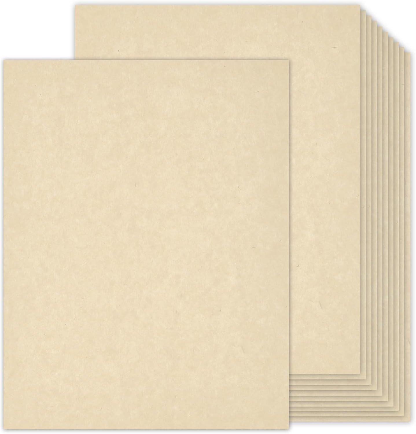 100 Sheets Cream Parchment Paper, 65lb Ivory Parchment Cardstock 8.5 x 11