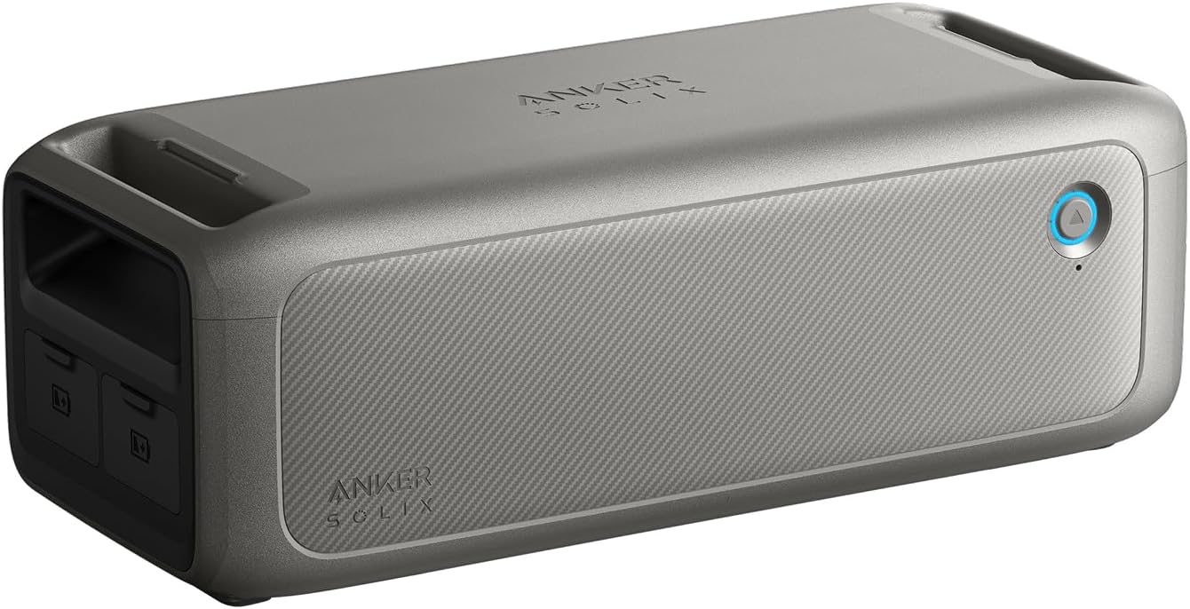 Anker SOLIX F3000 Expansion Battery, 3072Wh LiFePO4 Battery with 10-Year Lifespan, For Solar Generator SOLIX F3000 Series, For Power Outages, Camping, RV, Emergencies