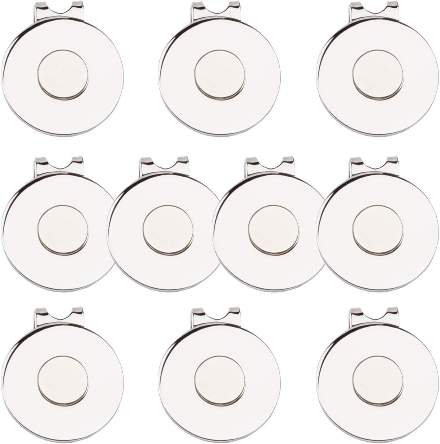 Eshan Magnetic Golf Hat Clips 10 Pack Golf Ball Marker Holder Men Women Golfer Gifts Golf Sports Court Accssories For Golf Gloves Hats Bags Caps Visor Belt Pocket Lot