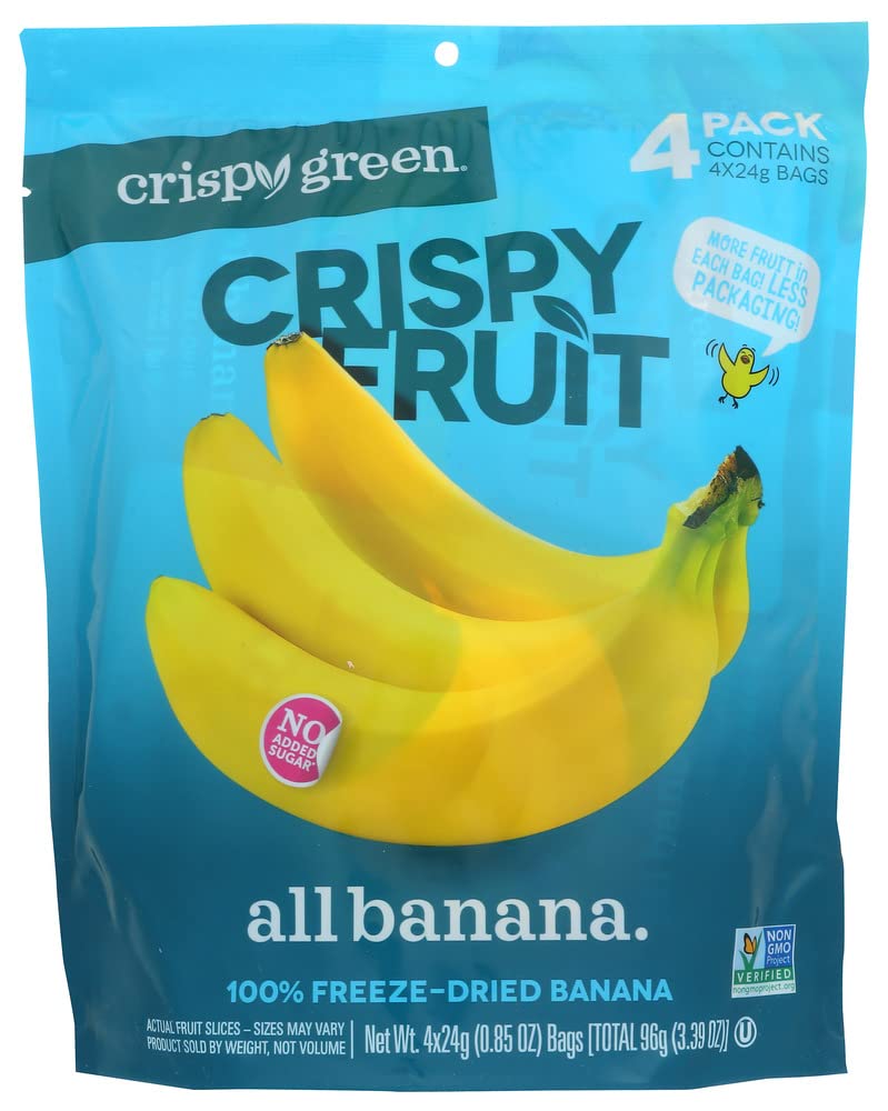 CRISPY GREEN Freeze Dried Banana, 3.39 OZ