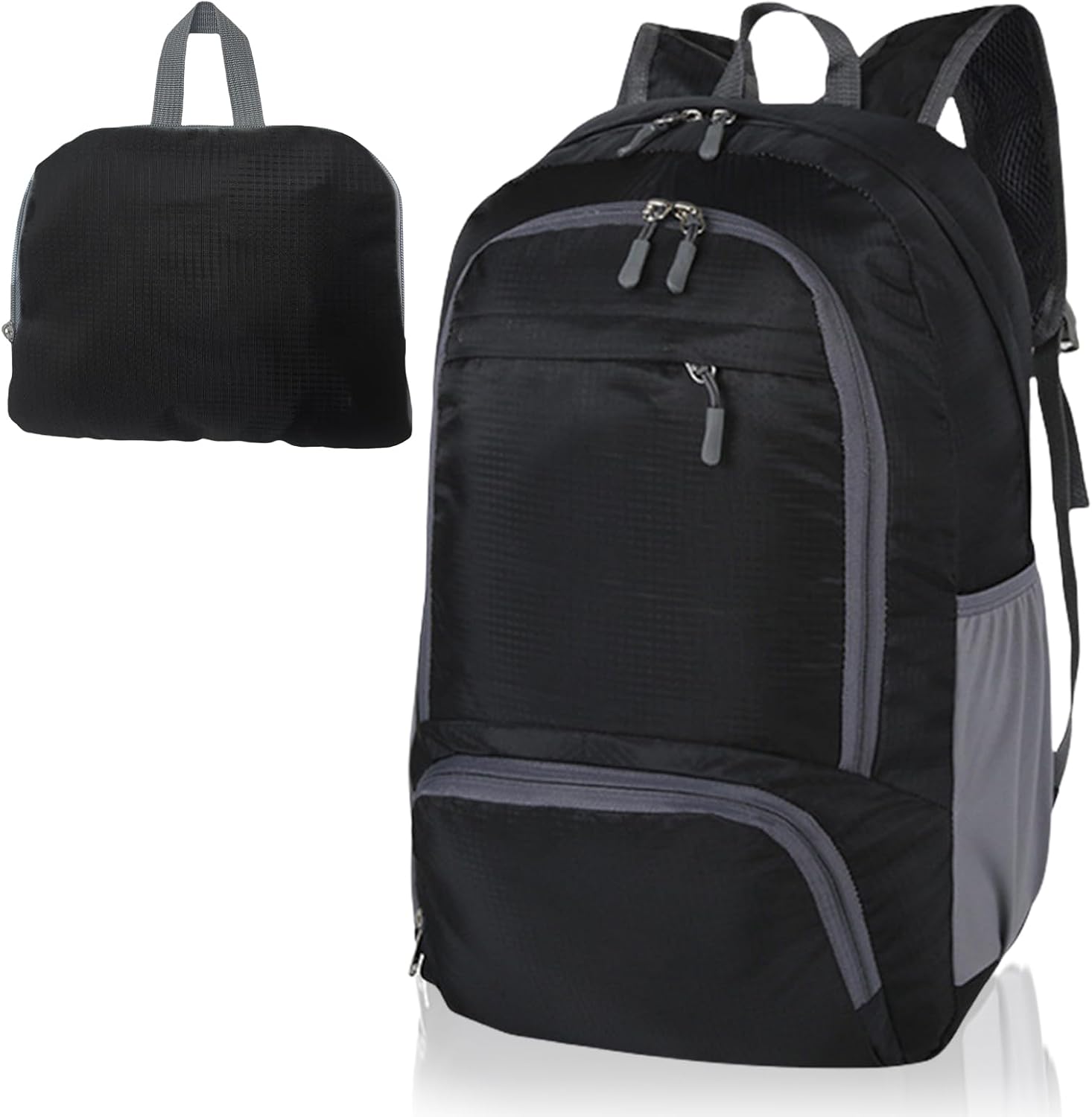 Foldable Lightweight Travel Backpack, 30L Waterproof Rucksack for Men and Women, Durable Daypack for Hiking, Camping and Outdoor Adventures