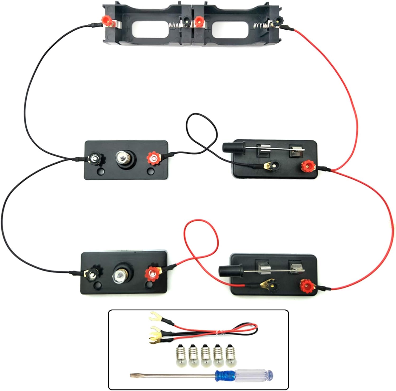 EUDAX School Labs Basic Electricity Discovery Circuit Kit for Introductory Electronics