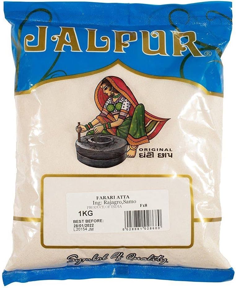 Jalpur millers Farari Atta 5kg – Premium Faradi Atta Blend of Amaranth, Morio (Samo), and Sago (Sabudana) – Ideal for Fasting & Multi-Purpose Cooking – Authentic Farari Flour – Rajagro & Sabudana Mix