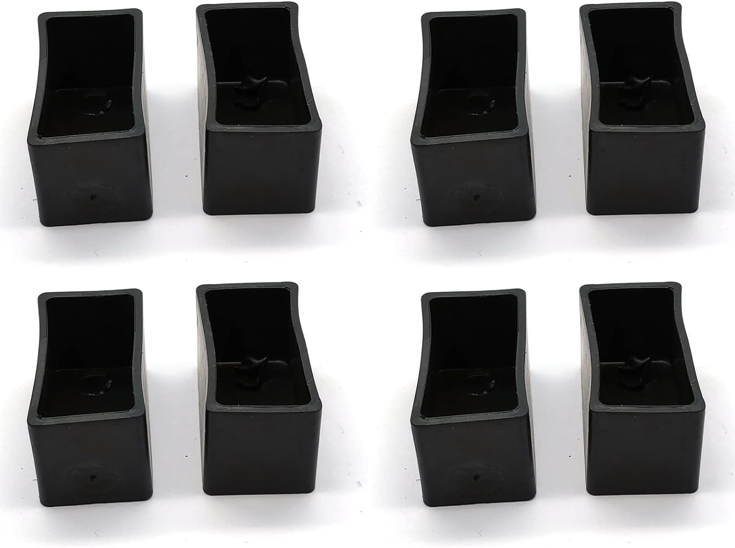 Rubber Leg Tips Rectangular,Chair Leg Caps,Non Skid Chair Leg Caps,0.59x1.18/15x30mm(Lxw),8 Pcs