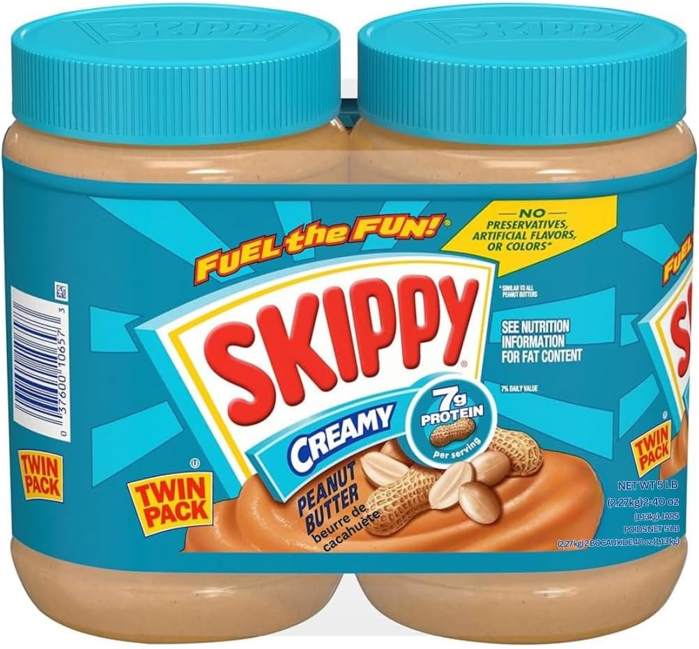 Skippy Creamy Peanut Butter Twin Pack - 2 40 oz. Jars by Skippy