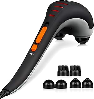 Hangsun Handheld Neck Back Massager MG400 Deep Tissue Percussion Massage for Shoulder, Leg, Foot, Muscles, Electric Double Head Full Body Massagers