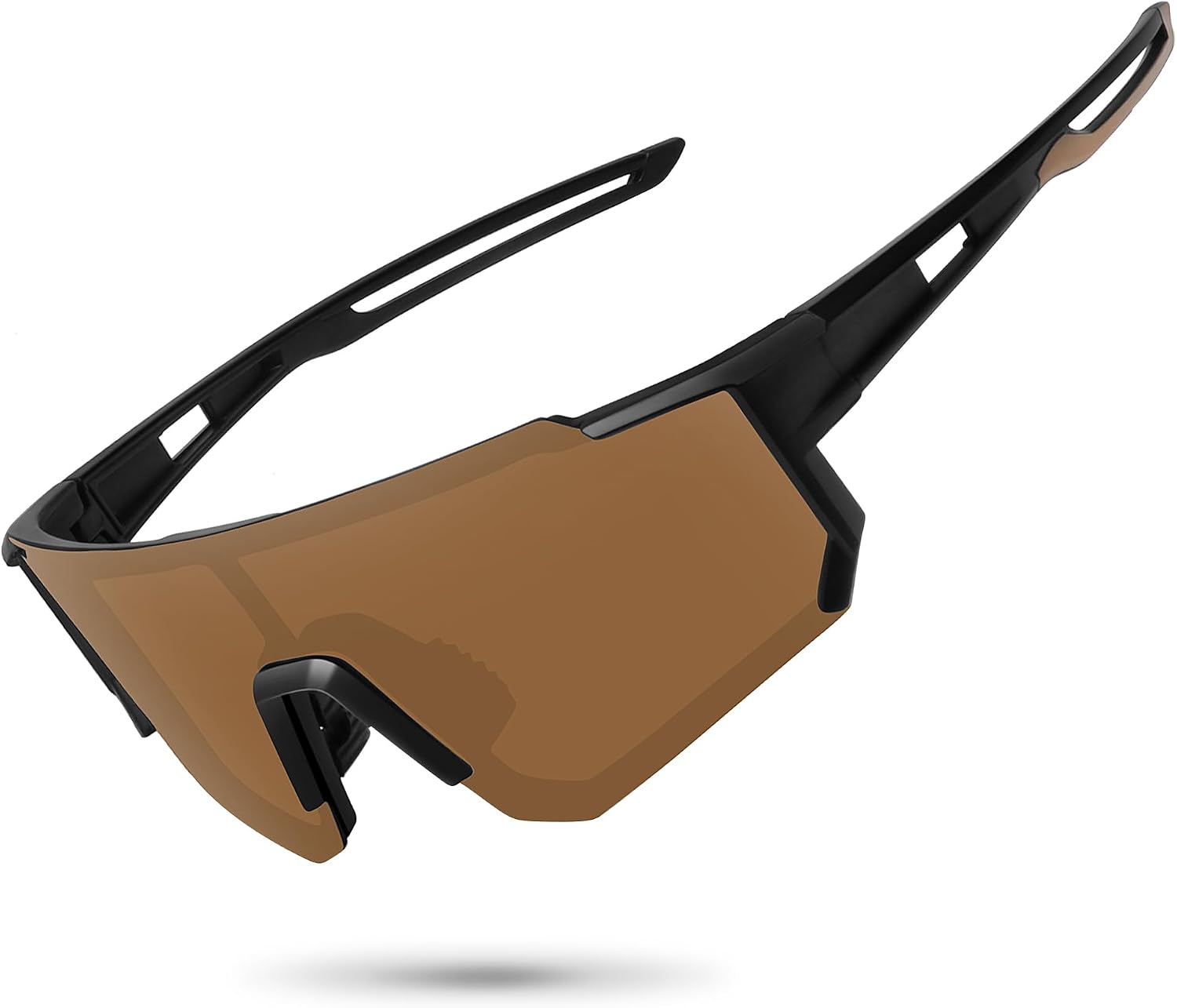 STORYCOAST Polarized Sports Sunglasses for Men Women,Driving Fishing Cycling Mountain Bike Sunglasses UV400 Protection