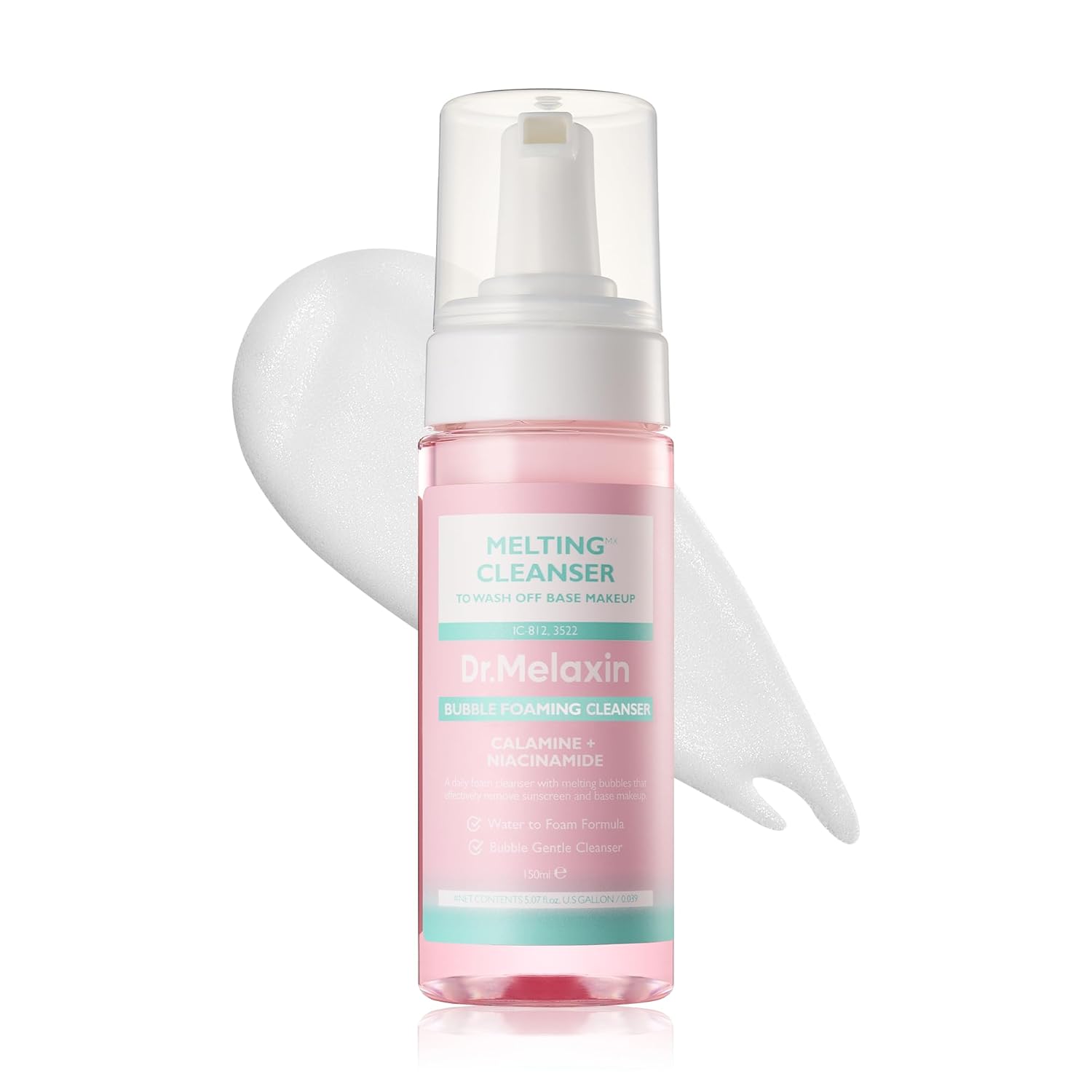 Dr.Melaxin Melting Cleanser - Hypoallergenic Makeup remover with Quick Bubble, Deep Pore Cleansing for all skin type, 150ml