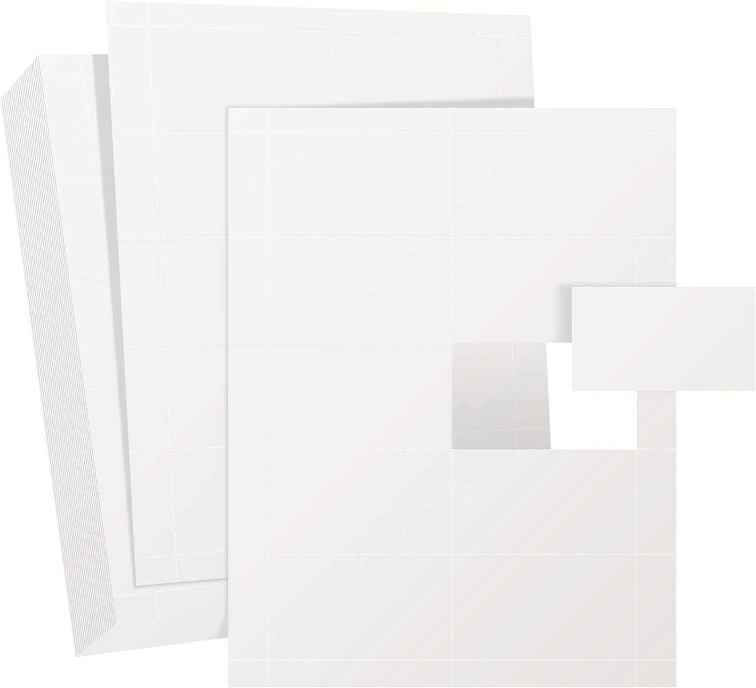 Printable Business Cards, Premium Paper, 2" x 3.5", 10 Cards Per Sheet (8.5" x 11"), Matte White, Easy Feed for Inkjet and Laser Printers, by Better Office Products (200-CT)