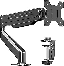 Suptek Monitor Mount Gas Spring Monitor Arm Desk Mount Fully Adjustable Fits 17 20 22 23 24 26 32 inch Monitors Weight Capacity up to 22 lbs