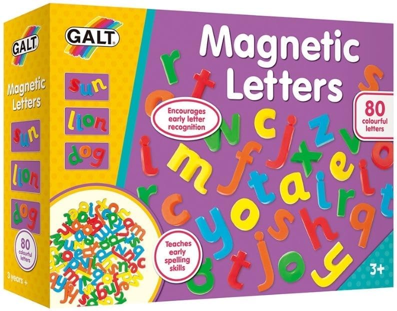 Galt Toys, Magnetic Letters, Lower case Magnetic Letters, Ages 3 Years Plus, Large