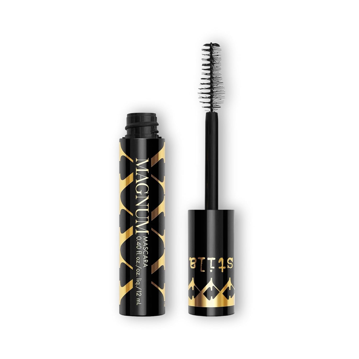 stila Magnum XXX Lash Mascara, Black Voluminous Sky-High Volume, Curl, Lift, Full Length Lightweight, Long-Lasting Eye Makeup Formula 0.40 Fl. Oz.