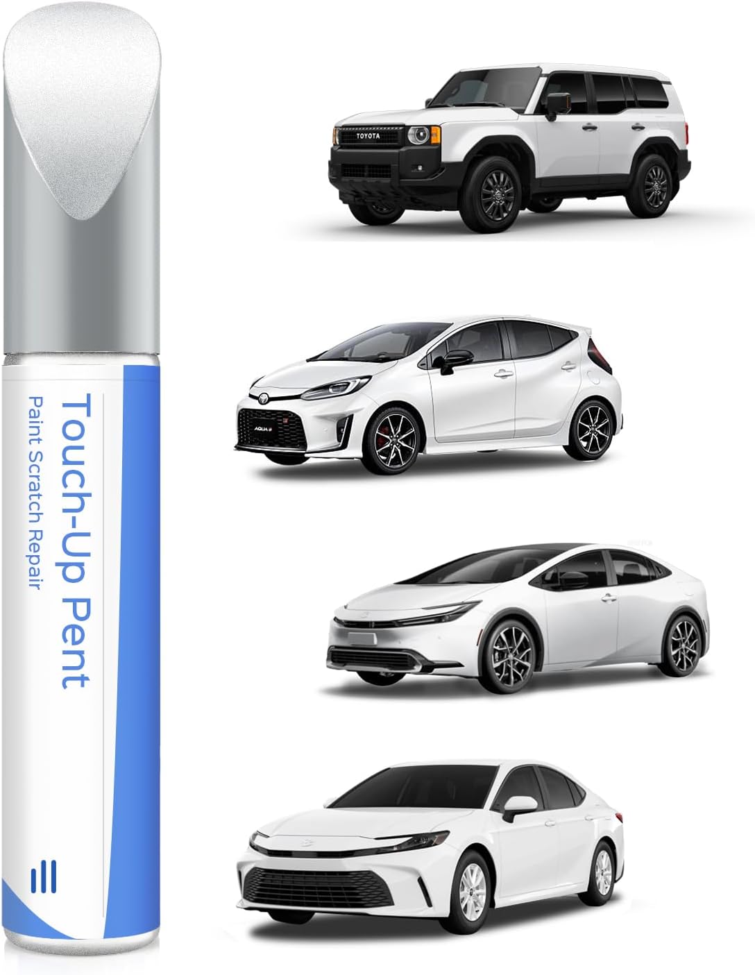 040 Super White/Ice Cap touch-up pen for Toyota - Exact match for chips and scratches