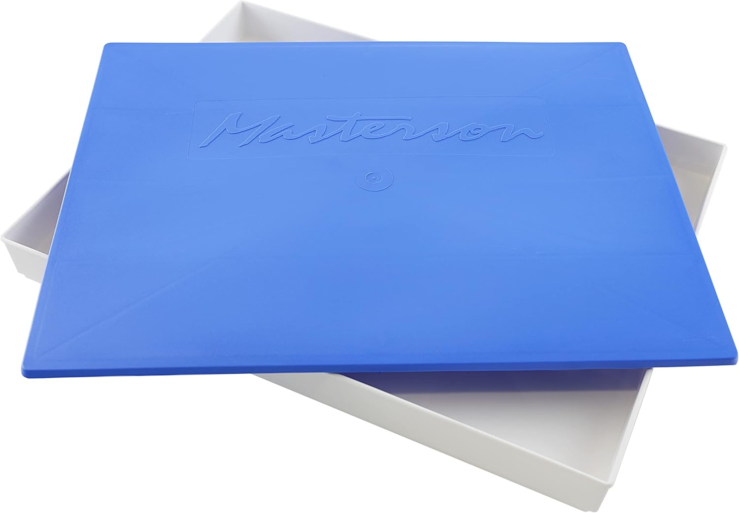 Masterson Artist Palette Seal, 12in x 16in Airtight Palette Container, Keeps Wet Paint Fresh for Weeks, Oil or Acrylic Painting Palette with Lid, Seal, Blue Lid Box, Made in USA