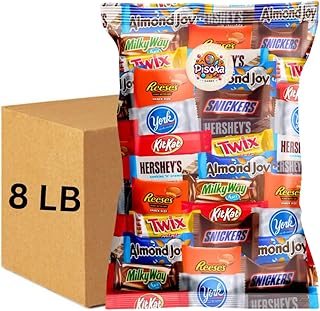 Bulk Variety Pack of Fun Size Chocolate Candy - Individually Wrapped Chocolate Mix for Parties, Gift Bags, and Everyday Treats (8 LB)