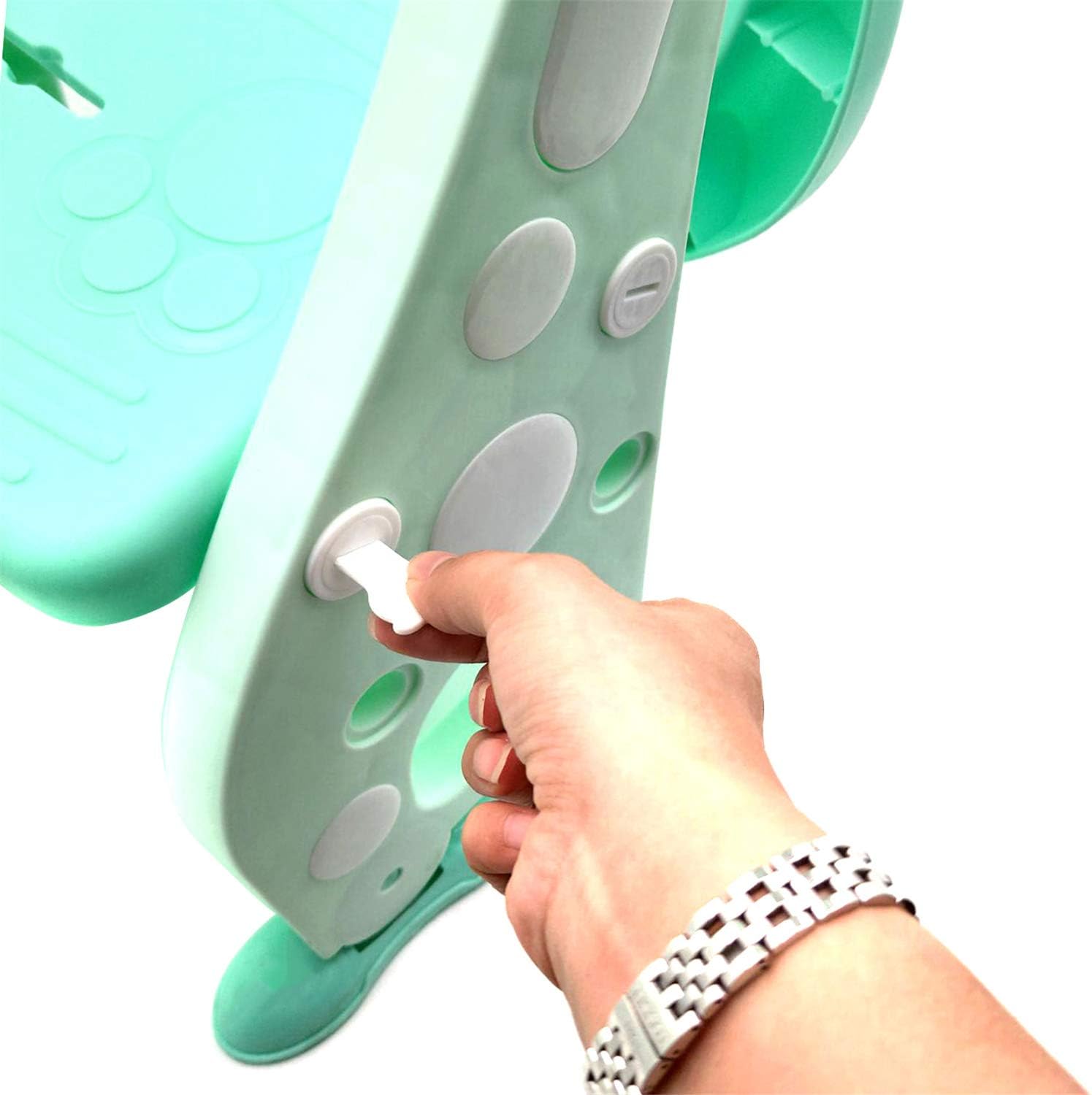 SMT- Giffgaff Potty Training Toilet Ladder Seat With Upgraded Cushion Step Stool Ladder Toilet Chair/Toilet Trainer for Baby Toddler Kids Children In Blue [P/N: ET-BABY001-GREEN STEP]