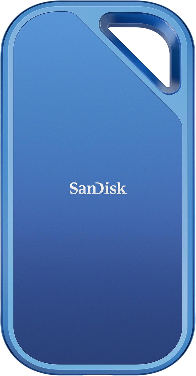 SanDisk Creator Pro Portable SSD 2 TB (For Content Creators, Robust Construction, up to 2000 MB/s Read/Write Speeds, USB-C, 3 Meter Drop Protection, IP65, 1 Month Adobe Creative Cloud Included)