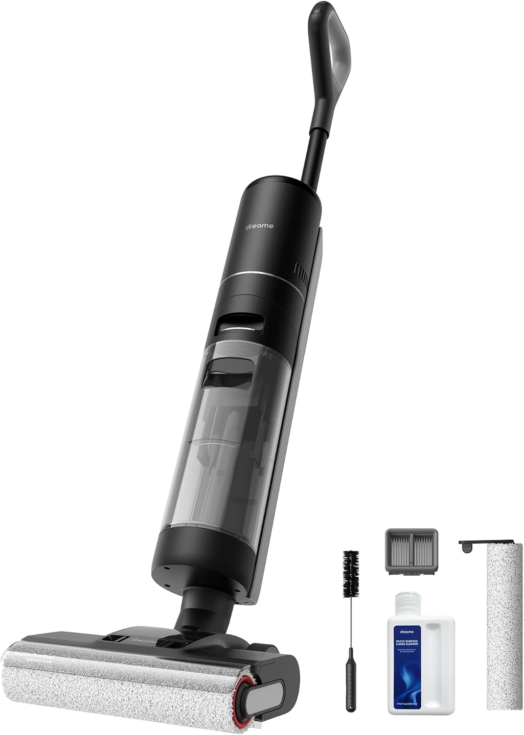 DREAME H12 PRO Vacuum Mop, Wet Dry Vacuum Cleaner for Hard Floor, Vacuum and Mop at The Same Time for Wet & Dry Messes, Auto Self-Cleaning, Edge to Edge Cleaning with Hot Air Drying | Clean Wet & Dry Messes at The Same Time, Auto Self-Cleaning, Hot Air Drying, 4 Cleaning Modes, Digital Display