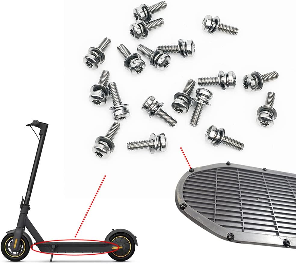 ODO LUCK 18PCS Replacement Bottom Battery Cover Screws for Ninebot Max Scooter Replace Parts Accessories for Segway Ninebot Max Electric Scooter