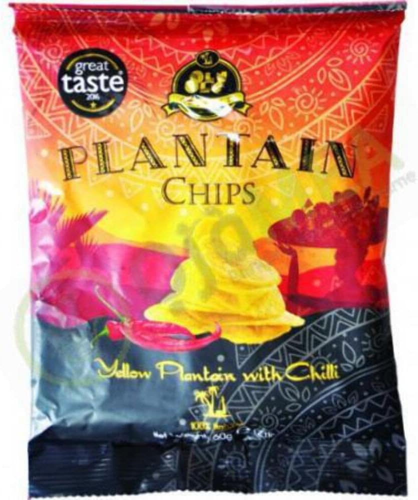 Olu Olu Plantain Chips Chilli 60g Box of 24