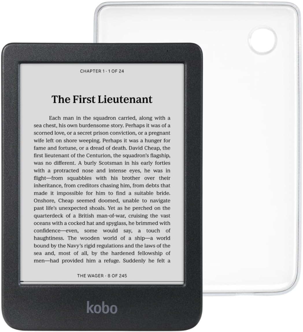 Kobo Clara BW eReader with Case Bundle (Clear Case, Case Bundle)