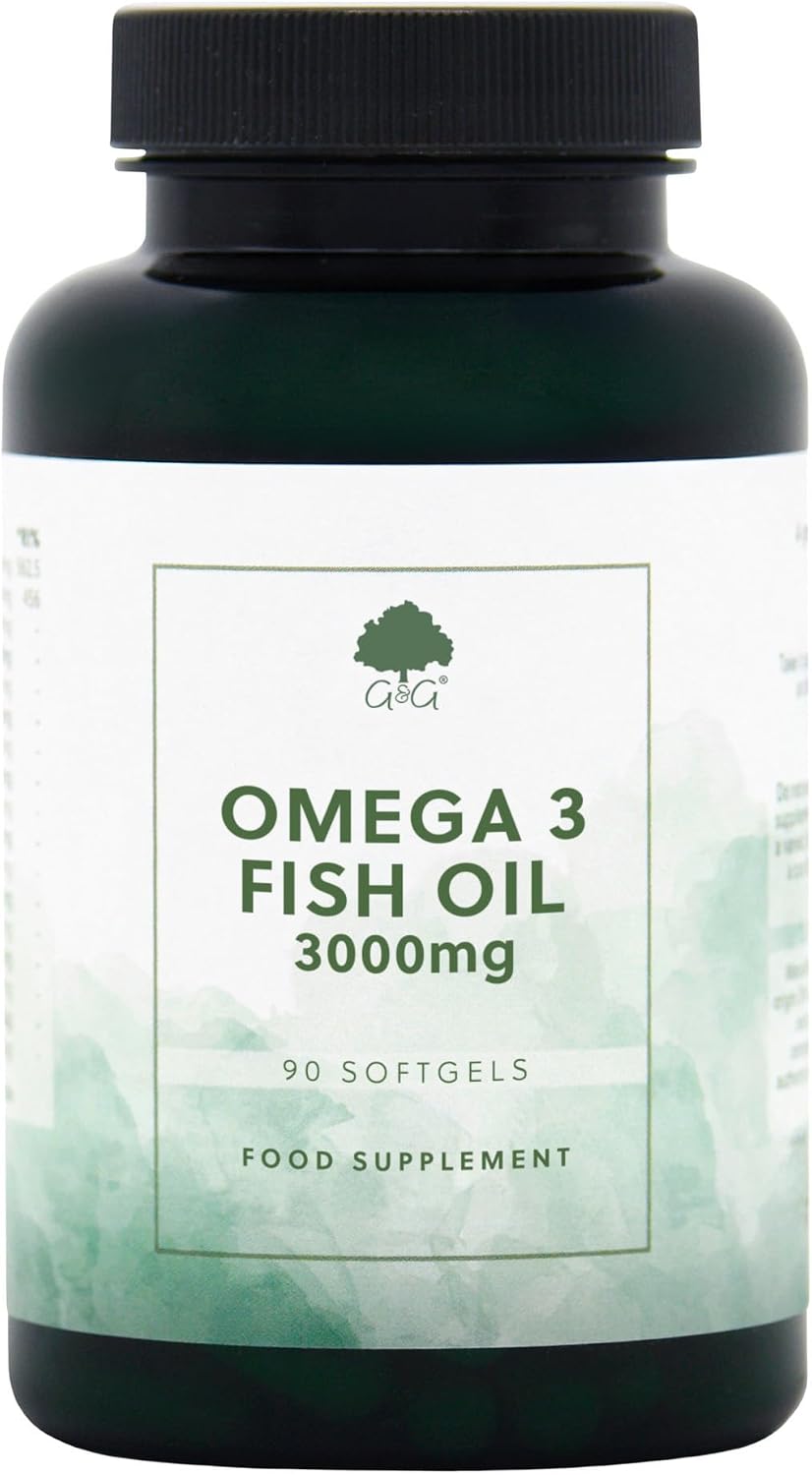 Omega 3 Fish Oil - 90 Softgels/30 Servings - G&G Vitamins