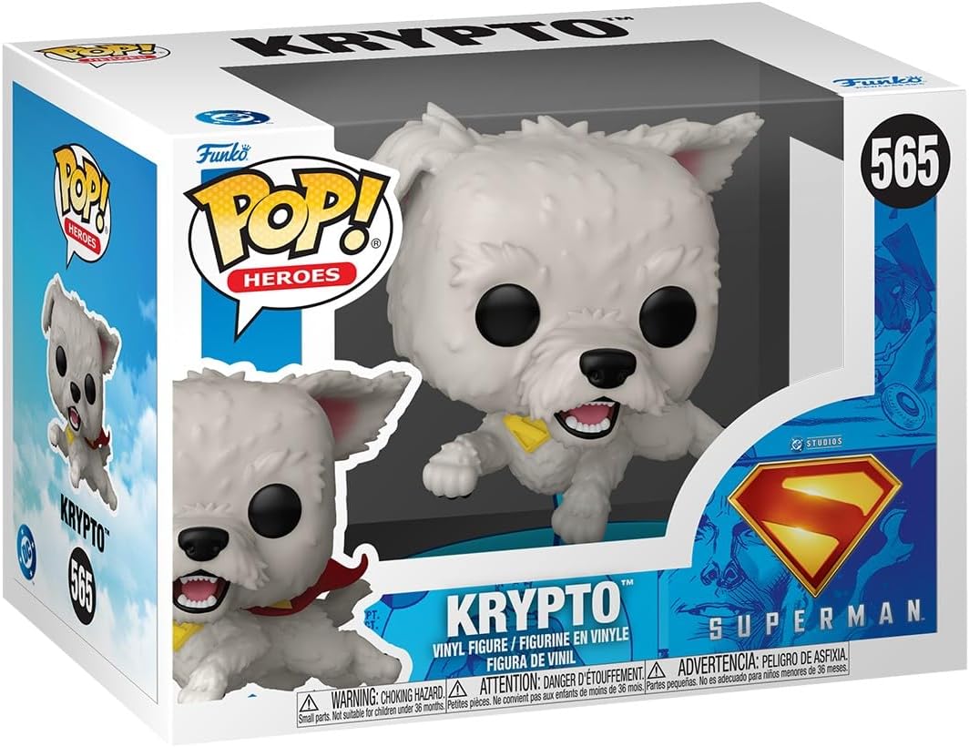 Funko Pop! DC: Superman 2025- Krypto - Collectable Vinyl Figure - Gift Idea - Official Merchandise - Toys for Kids & Adults - Movies Fans - Model Figure for Collectors and Display