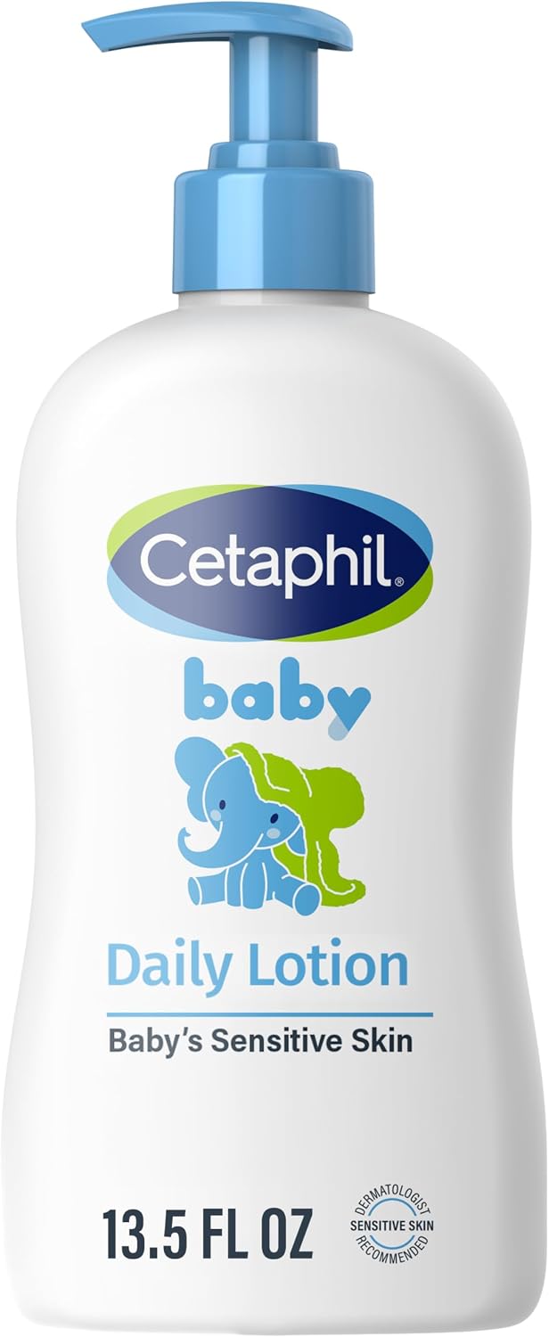 Cetaphil Baby Daily Lotion, Organic Calendula, Sensitive Skin, 13.5 fl oz