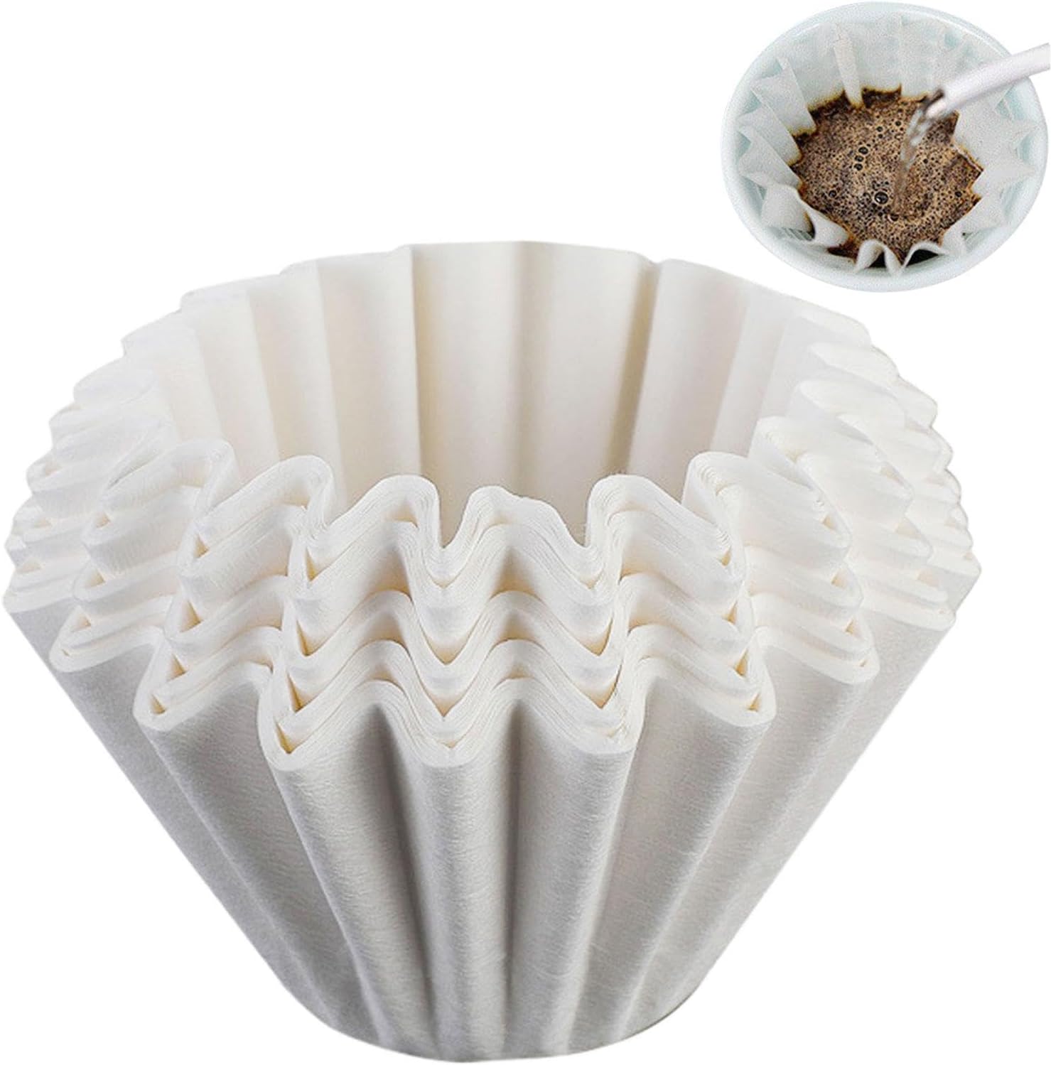 Coffee Filter Pods, Reusable Cup Basket Coffee Filters - Cup Coffee Filters for Brewers Single Serve 1.0 and 4.0, Coffee Filter Fits with All Reusable Coffee Pods