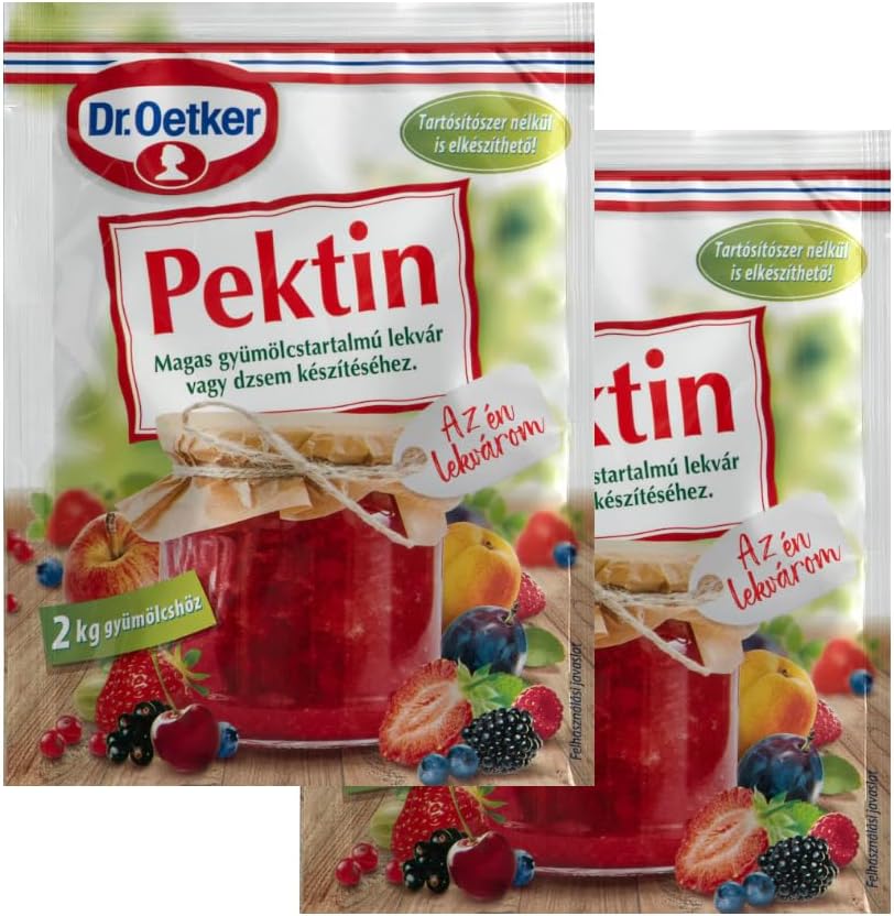 Dr. Oetker Pectin, Natural Gelling Agent for Jams and Preserves, 20g, Pack of 2