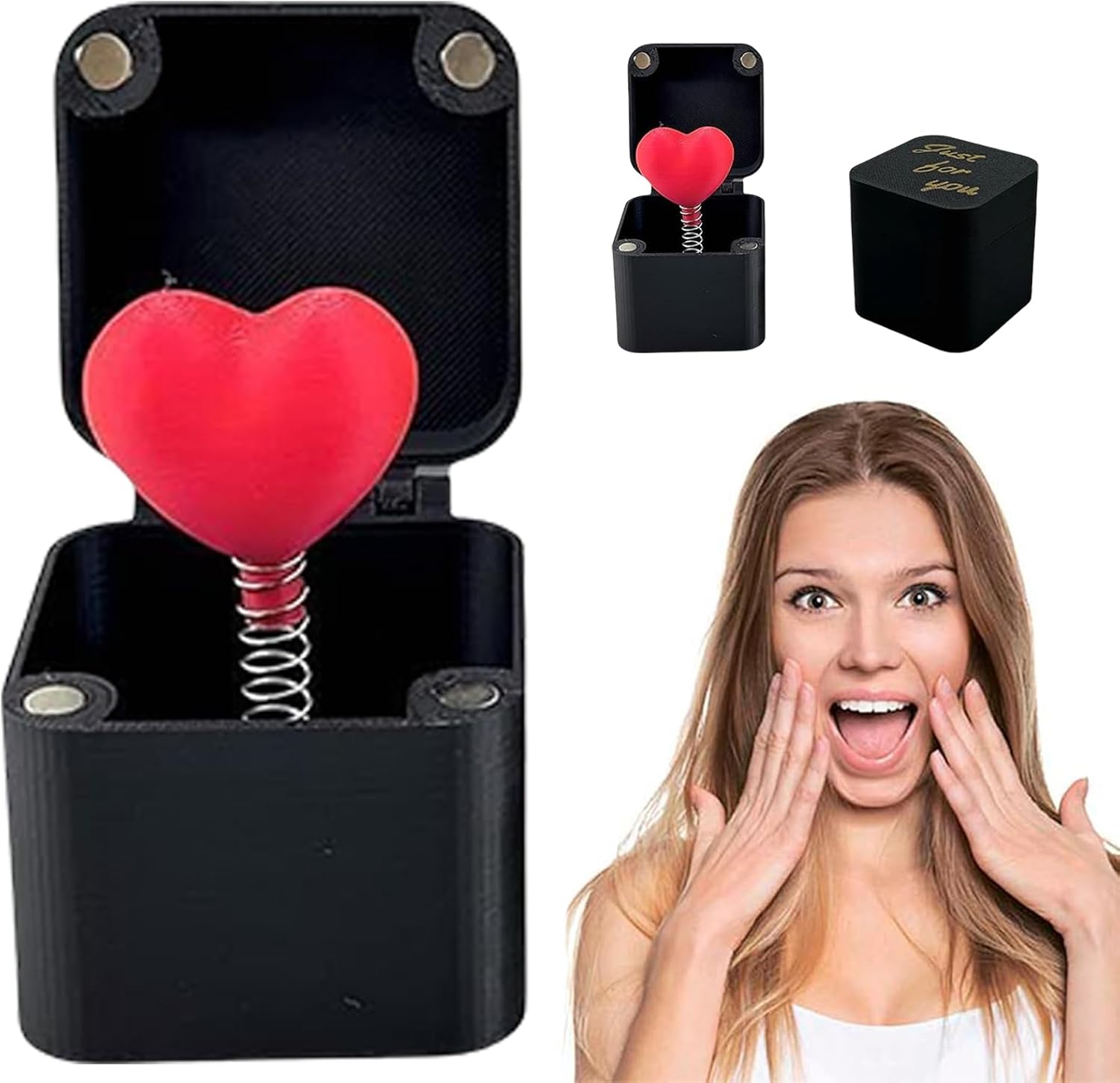 Mystery Box, Prank Gifts, 1.96INCH*1.96INCH Love In a Box, With Box Prank Toys for Novelty Fun Prank Gift Desk Home Decoration, for Birthday Festival Surprise Your Boyfriend Girlfriend