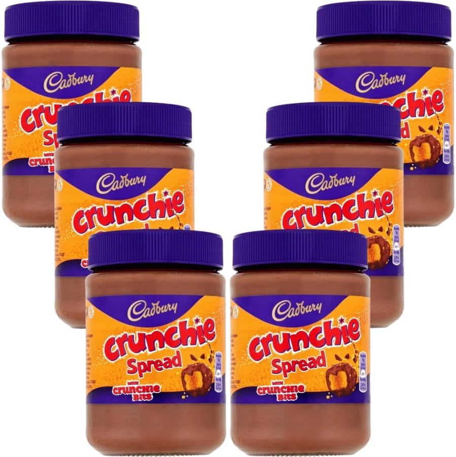 Chocolate & Spreads Bundle Pack with Crunchie Spread (6 x 400g) - 1 Pack | Suitable for Vegetarians | Full Case : (6Jar x 400g Each).