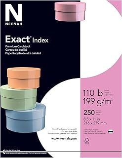 Neenah Exact 30% Recycled Extra-Heavyweight Index Card Stock, 8 1/2in. x 11in., 110 Lb, White, pk Of 250 Sheets, 40411