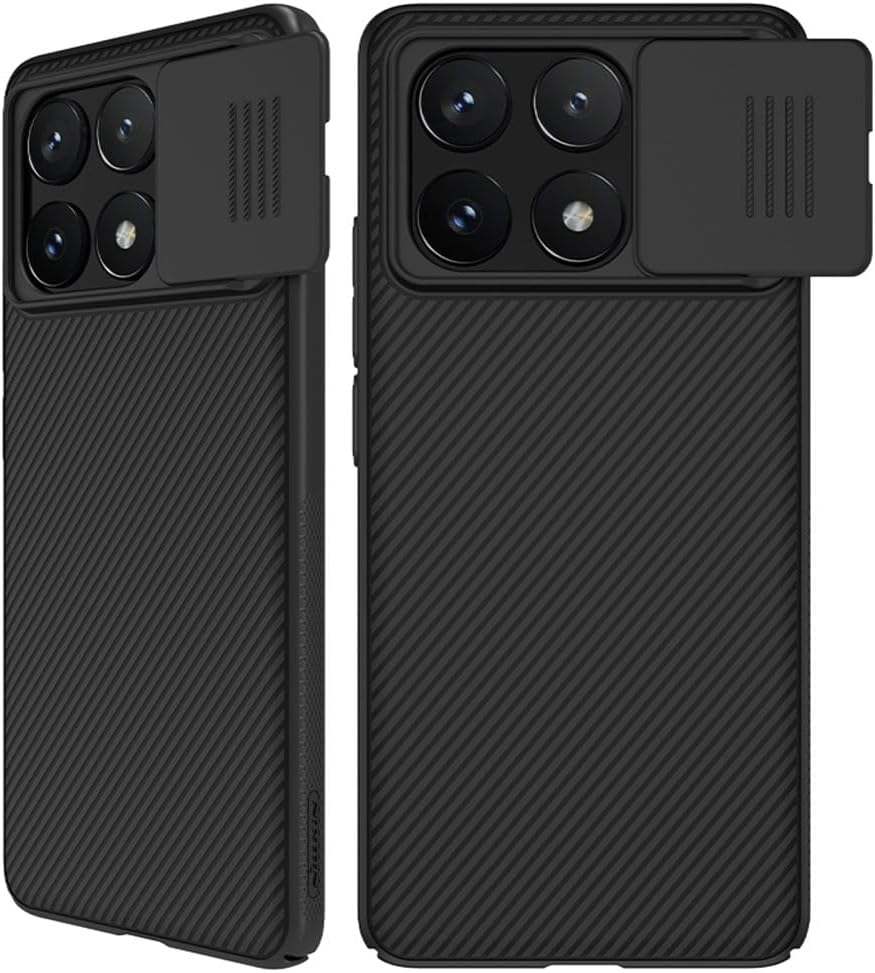 for Xiaomi Poco X6 Pro 5G Case, Slim case Protective Cover Case with Camera Protector Hard PC and TPU Thin Anti-Scratch Phone Case for xiaomi Poco X6 Pro 5G/Redmi K70E (PocoX6 Pro Black)