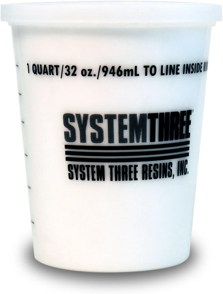 System Three Silica Thickener, 1 Qt Tub, White