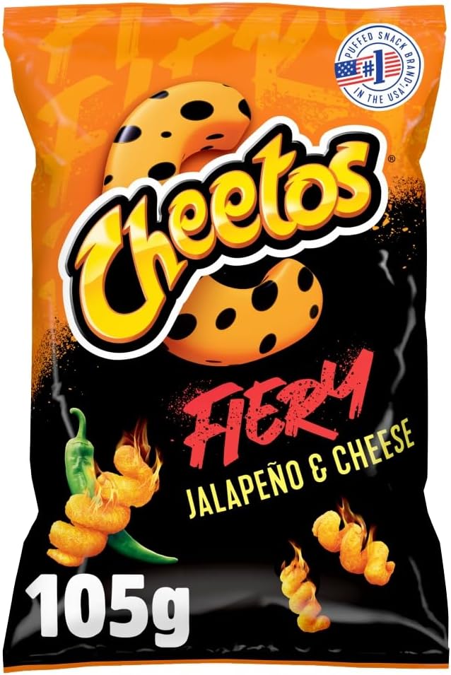 Cheetos Fiery Jalapeno & Cheese Sharing Crisps 105 g