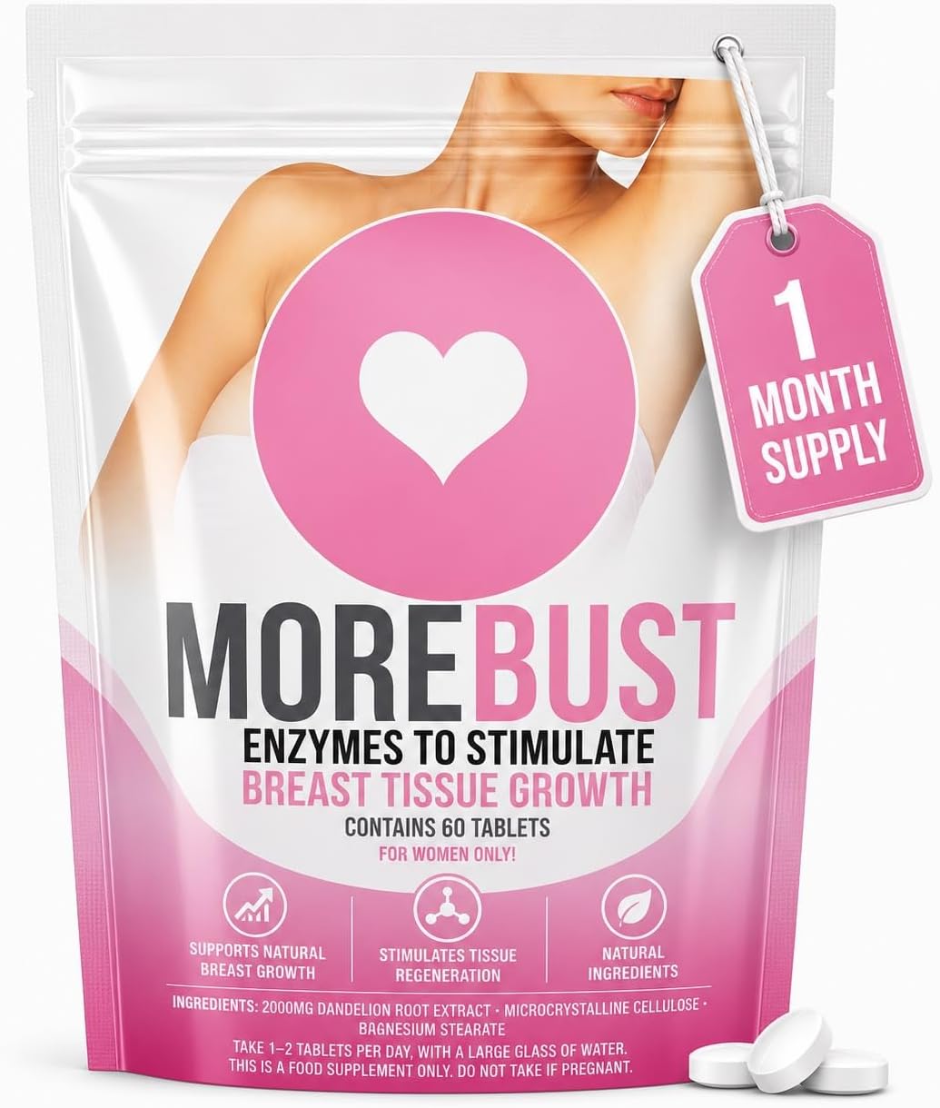Breast Enlargement Pills for Women | Estrogen Tablets for Women Breast Growth | Natural Breast Enlargement Supplement | Effective Breast Enhancer Pills for Fuller, Firmer Bust | Pack of 60 Tablets