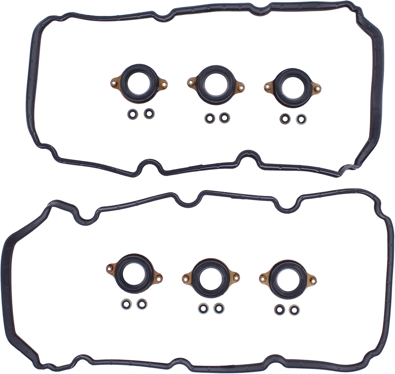 NewYall 3.5L V6 Engine Valve Cover Gasket Set for Acura MDX/RLX 14-20, RDX 16-18, TLX 15-20, Honda Accord 13-17, Crosstour 13-15, Odyssey 18-21, Passport 19-21, Pilot 16-21, Ridgeline 17-20