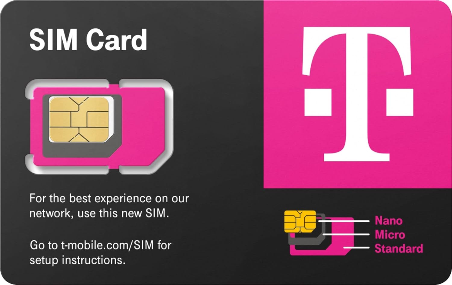 T-Mobile Prepaid SIM Card Unlimited Talk, Text, and Data in USA with 5GB Data in Canada and Mexico for 30 days