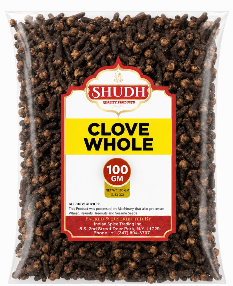 Clove Whole (Laung) 100GM | 3.5 oz Tea, Pomander Balls and Potpourri, Hand Selected | Indian Origin