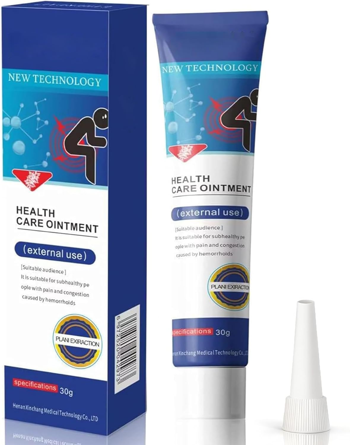 Hemorrhoid Cream 30g - Witch Hazel & Aloe Vera for Itch & Swelling Relief