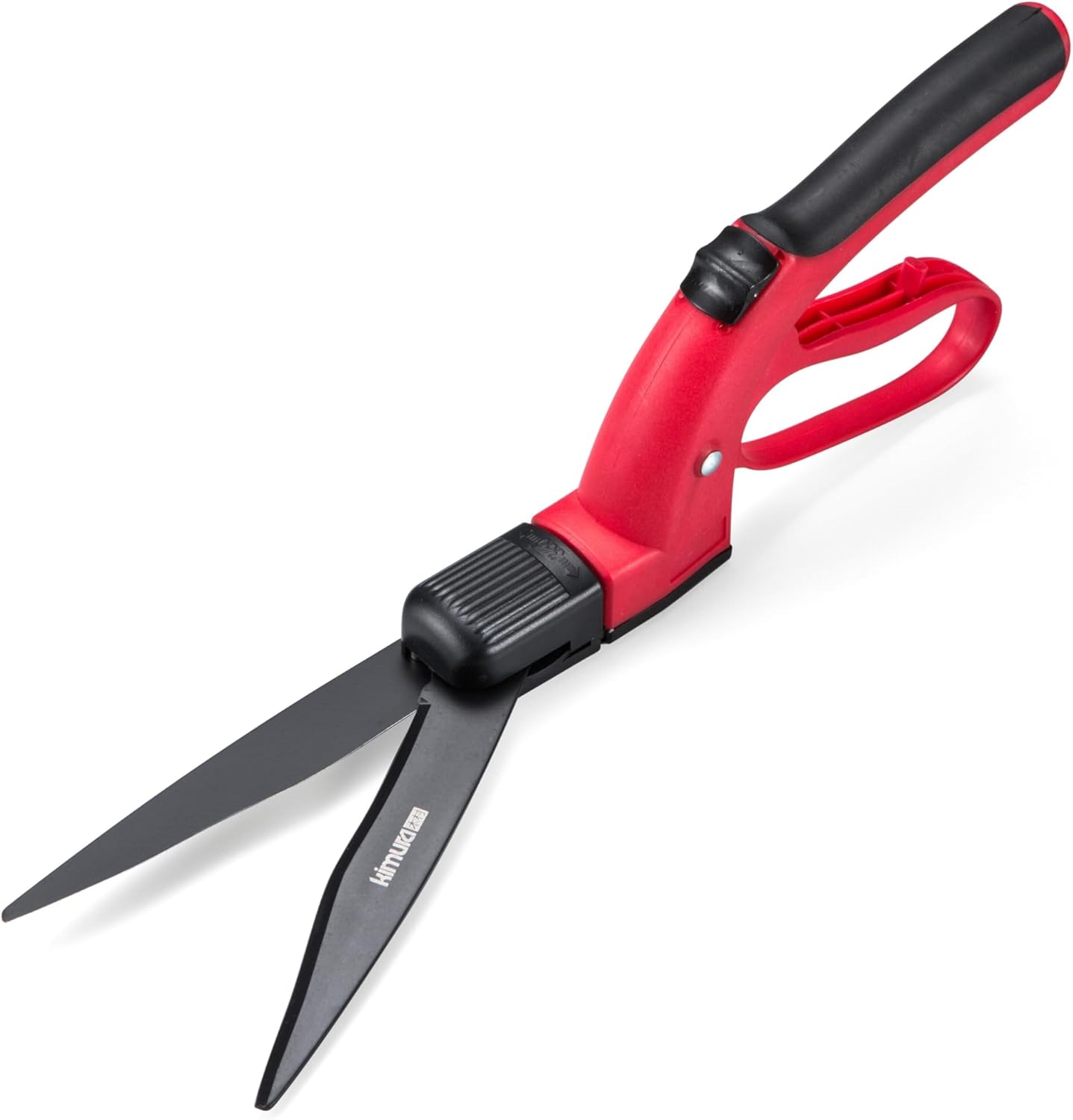 Kimura® Samurai Grass Shears - Premium Shears with Rotating Head, Japanese High Carbon Steel Blades, Lightweight, TPR Coated Handles, Ideal Garden Shears for Edging and Trimming